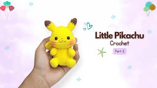 How to Crochet Mini Pikachu (2/2) | Cute Pokemon Amigurumi for Beginners