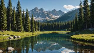 π Mountain Stream β’ Flowing Calm & Mossy Echo ASMR (2h)