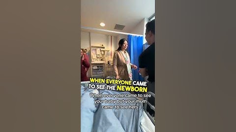 This mom's reaction to seeing her daughter after giving birth to a newborn baby is so adorable ❤️