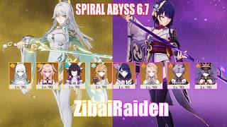 C0 Zibai & C0 Raiden | Spiral Abyss 6.7 | Genshin Impact