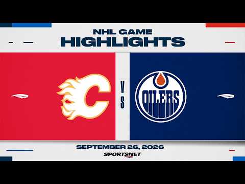 NHL Pre-Season Highlights | Flames vs. Oilers - September 26, 2026
