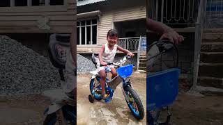 Mumma Daughter Ayana Rabha Reels Short Video #reels #villagelife #bicycle #garohills