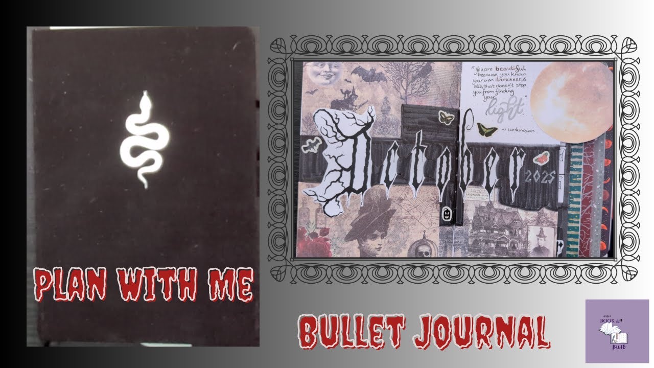Планируйте вместе со мной | Октябрь 🥀 Gothic Bullet Journal🌹🕯️
