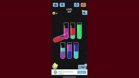 Water Color Sort Level 967 Walkthrough solution iOS/Andriod