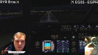 [P3D] Full Air Traffic Control Vectoring at Edinburgh | PMDG 737-800NGX