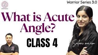 What is Acute angle? Class 4 Maths | by Saloni ma'am #zenithguru #acuteangle