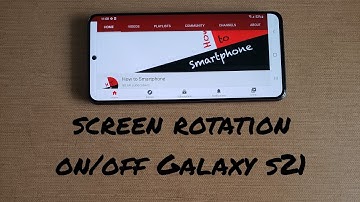 Turn screen rotation on and off Samsung galaxy s21