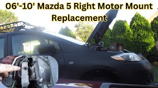 Replacing a 06'-10'Mazda side motor mount