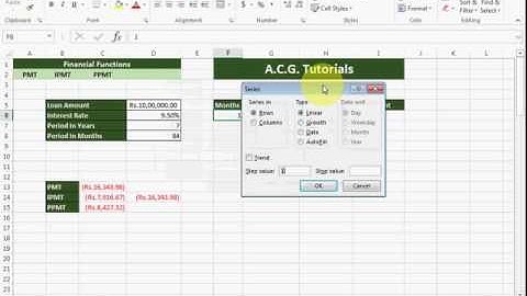 Financial Functions PMT IPMT PPMT - in Excel 2013 - By Amol Gulekar | in Marathi