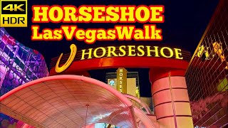 Horseshoe Las Vegas Indoor Walk • October 2025 (4K HDR)