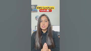 Validity of EWS Certificate✅| #shorts #ssc #viralvideo #ssccgl2024 #ssccgl #ewscertificate #sscchsl