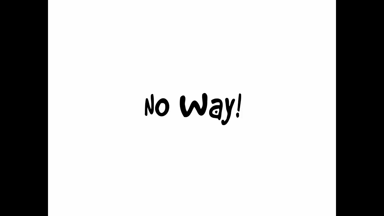 «No way» Line App Sticker-Animation