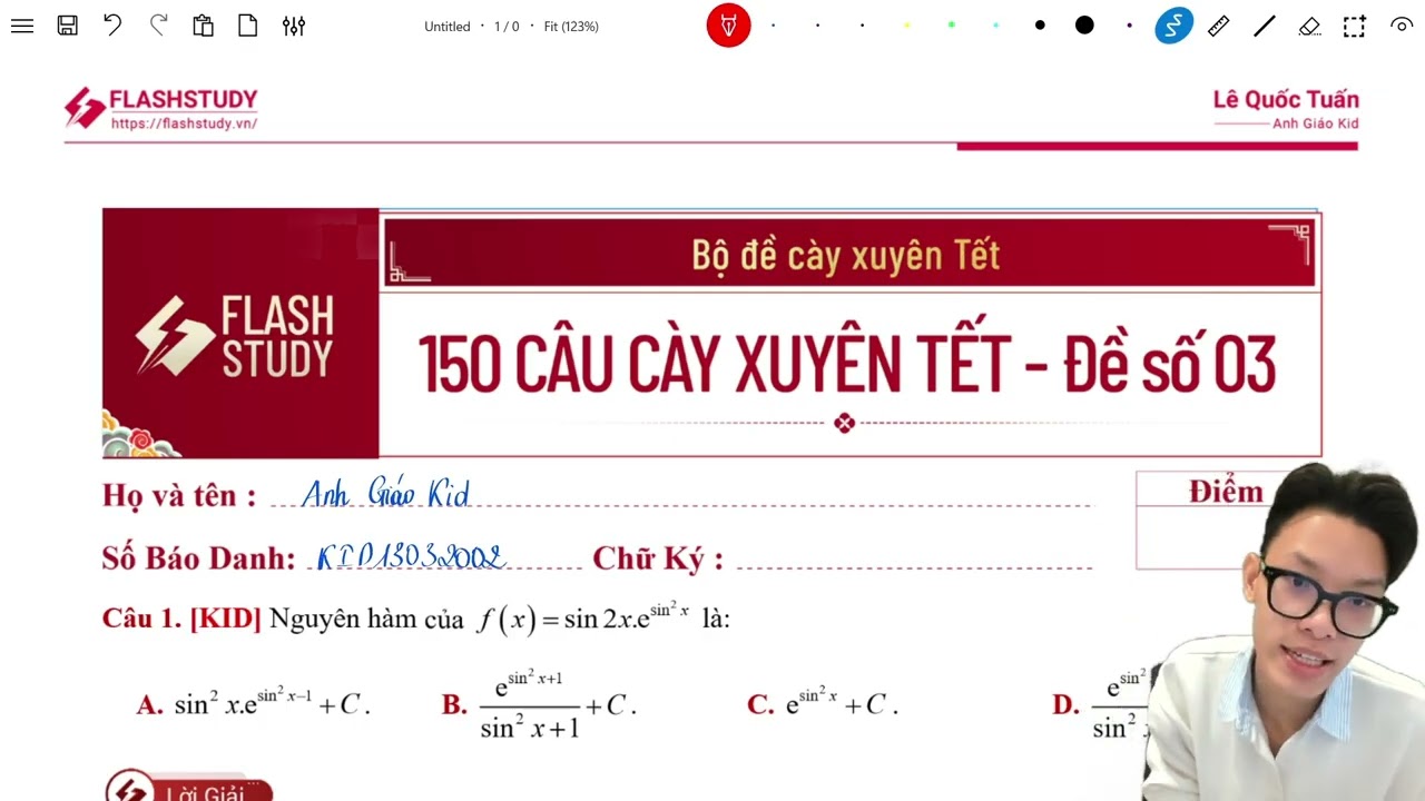 TOÁN 12 | CHỮA 150 CÀY XUYÊN TẾT - ĐỀ SỐ 03