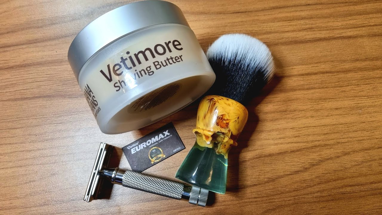 ⁣Live Shave. Ariana & Evans Vetimore Shaving Butter. Razorock Game Changer 84-P Safety Razor.