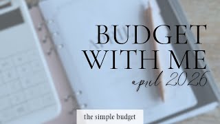 budget with me | april zero-based budget | cash stuffing, bills & sinking funds