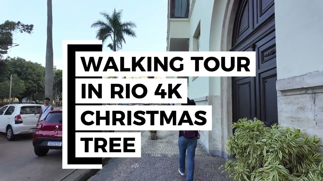 WALKING TOUR 4K NO RIO DE JANEIRO - ÁRVORE DE NATAL