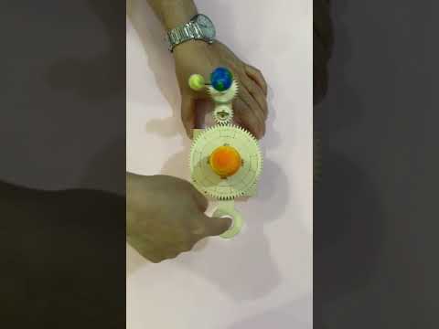 دوران الأرض حول الشمس ودوران القمر حول الأرض