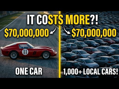 Video ?ONE Ferrari vs 1,000 Cars: What $70M Looks Like