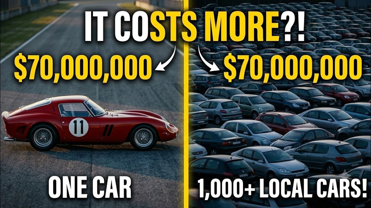 ​ONE Ferrari vs 1,000 Cars: What $70M Looks Like #carhistory #car 