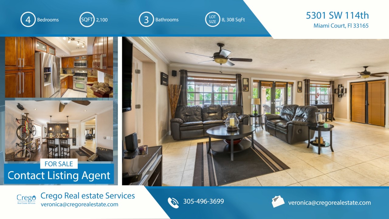 5301 SW 114th Court Miami, FL 33165 | Virtual Tour Video Miami