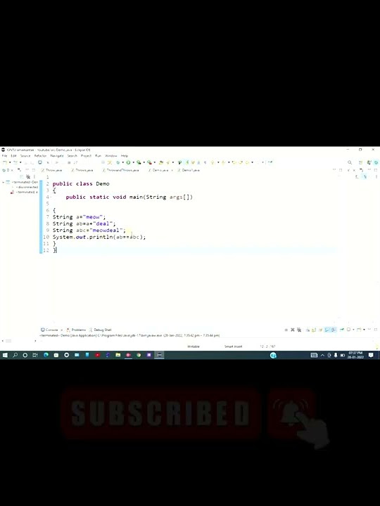 Java Programing Quiz |Q4. Interview questions| find the output # ...