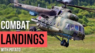 DCS World | Potato's Combat Landing Examples In The Mi-8TV2 HIP In 4K 60FPS UHD #Mi8