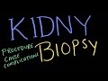 Kidney biopsy reason procedure and complications