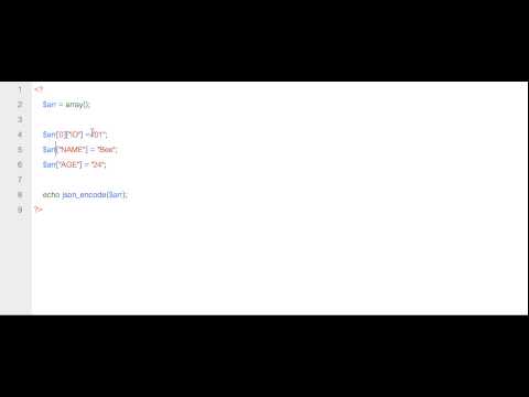 B-TEST[01]*PHP Array to JSON