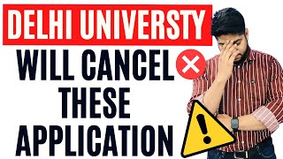 Delhi University Will Reject These Applications ❌❌ screenshot 2