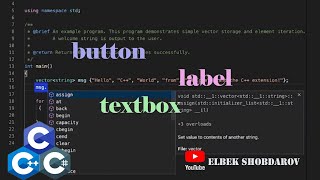 button, label va textbox komponentasi