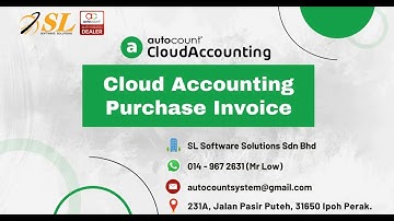 AutoCount Cloud Accounting   [Purchase Invoice]
