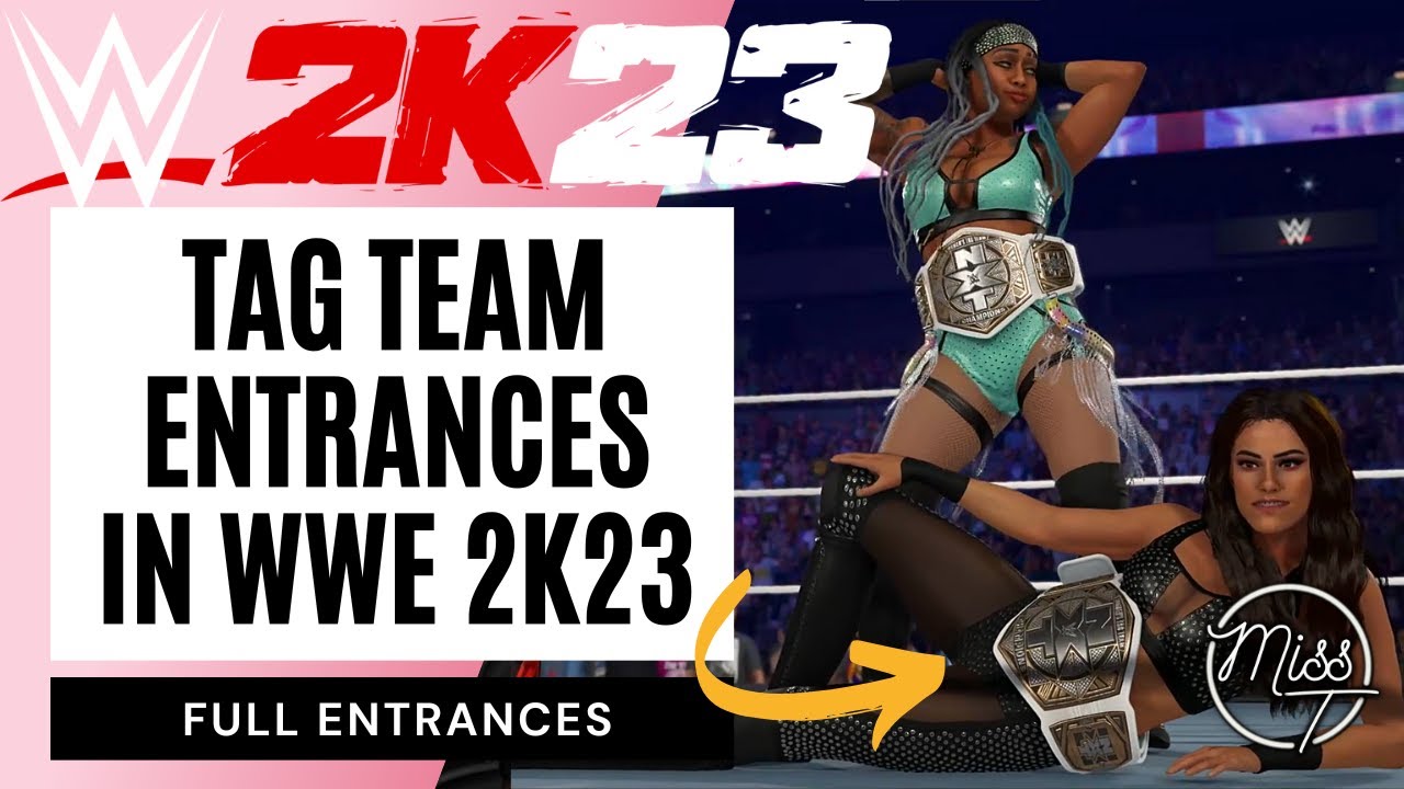 Tag Team entrances in WWE 2K23 wwe2k23 YouTube