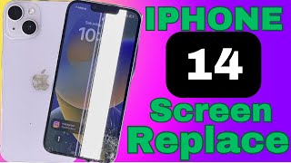 iPhone 14 screen replacement , iPhone 14 cracked broken lcd replacement