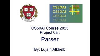 Parser - CS50AI Context-Free Grammar Natural Language Processing Project Demo