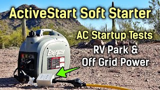 ActiveStart Soft Starter Tests - AC Startup in RV Park & Off Grid with Generator & Inverters screenshot 1