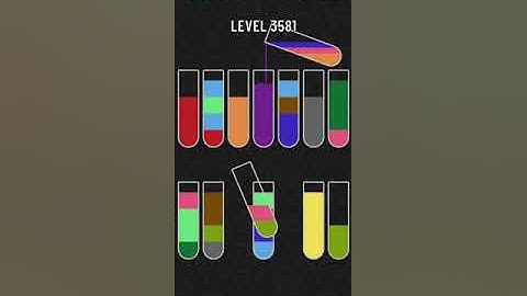 water sort puzzle level 3581