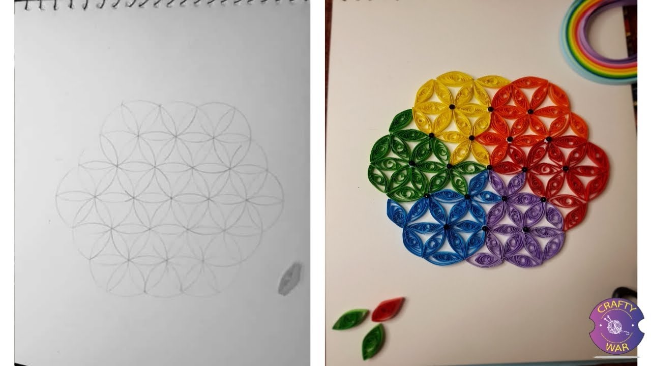 Marquise Quilled Flower Paper Quilling Flower YouTube