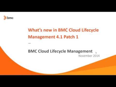 What's new in BMC Cloud Lifecycle Management 4.1 Patch 1