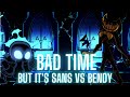 (INDIE CROSS) Bad Time But it's Nightmare Sans VS Bendy | FNF Cover