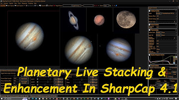 Live Planet Stacking In SharpCap 4.1 - Good Seeing, The Moon, and More