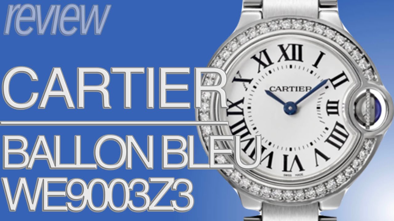 Diamond-decorated elegant watch | Cartier Ballon Bleu ladies