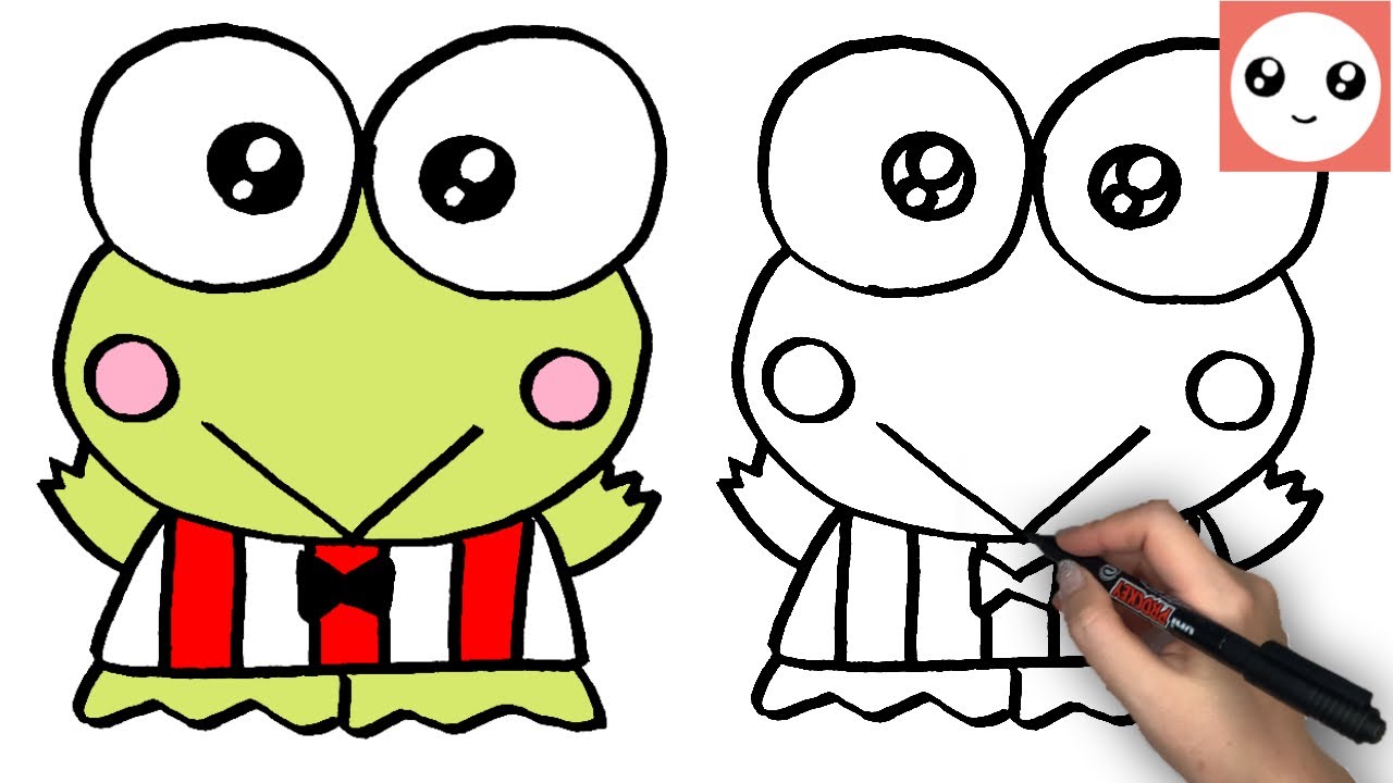 🐸けろけろけろっぴのかきかた - YouTube