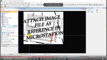 Bentley Microstation V8i - Attach Image File as  Reference In Microstation #youtubevideo #autocad