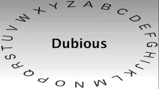 SAT Vocabulary Words and Definitions — Dubious