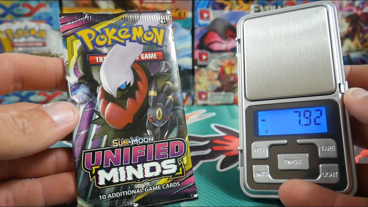 IT WORKS !! Weighing Pokemon Unified Minds Booster Packs!! (ULTRA RARE PULLS)