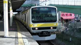 中央・総武線E231系ミツB28編成 各駅停車中野行 新検見川発車