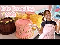 Satisfying Cake Decorating ASMR | Decorate Buttercream Cakes With Me! | [No Talking] [No Music]