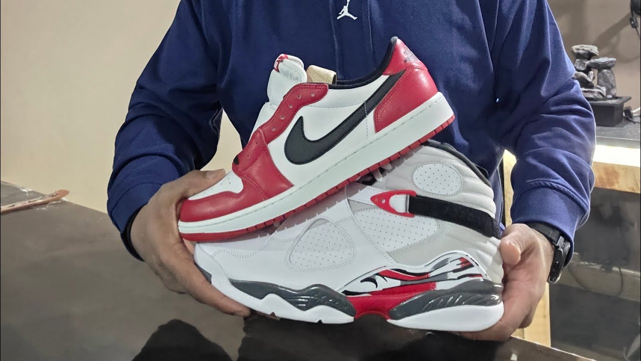 A review on the Air Jordan 1 og chicago and the Air Jordan 8 bugs bunny.