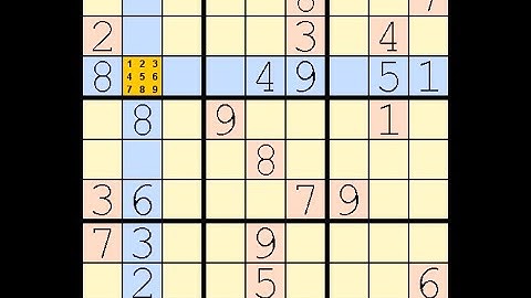 How to Solve Washington Times Sudoku Difficult  November 23, 2023