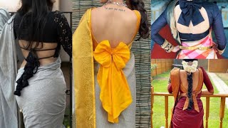 Beautiful Pattu Saree Blouse Designs, Back Neck Silk Saree Blouse Ideas With A New Model Trend